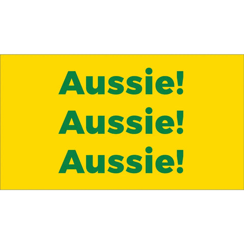 aussie aussie aussie sporting corflute poster