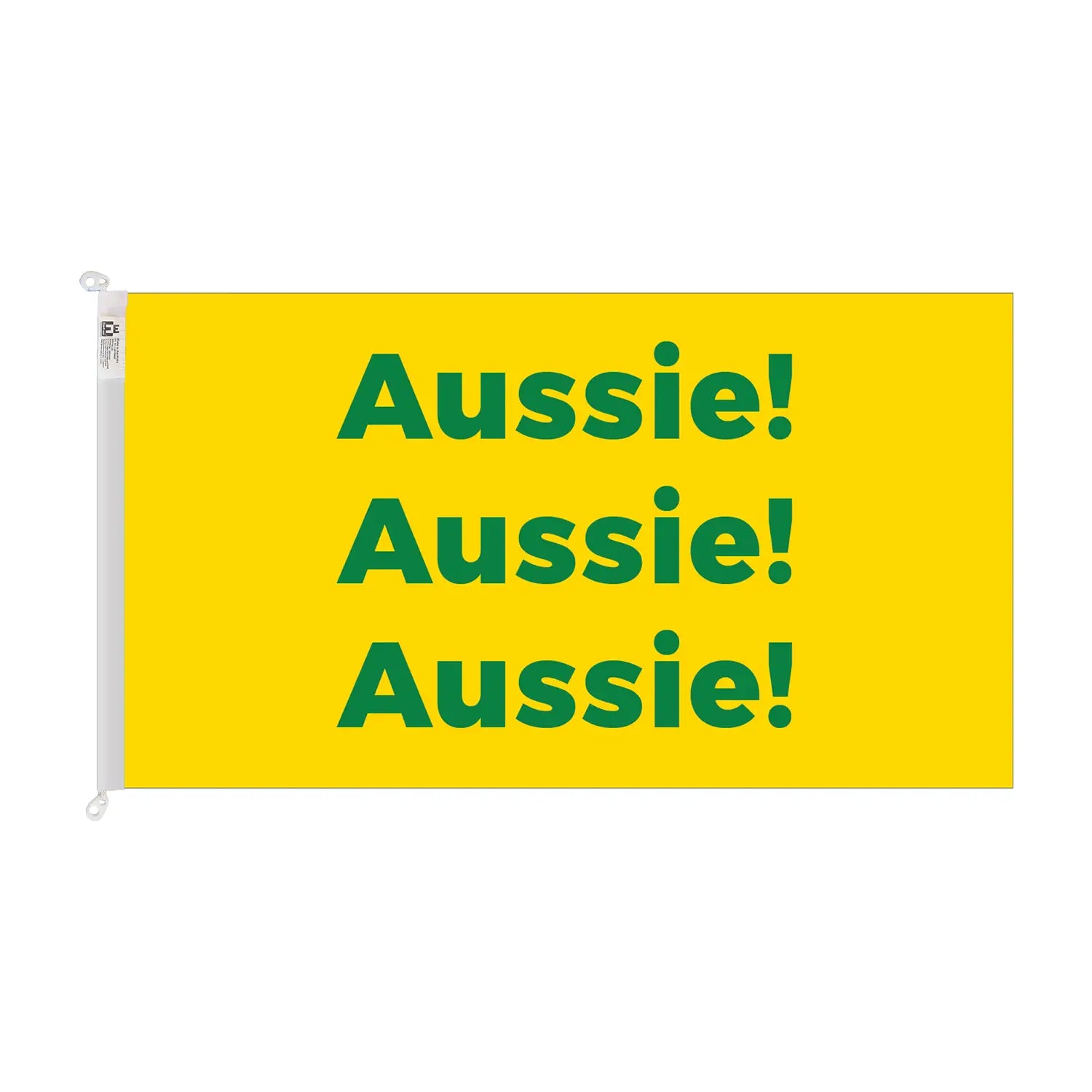aussie aussie aussie trilobal sporting flag