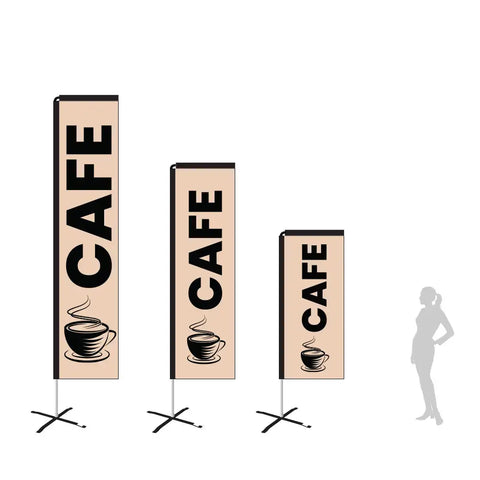 cafe beige rectangle flag