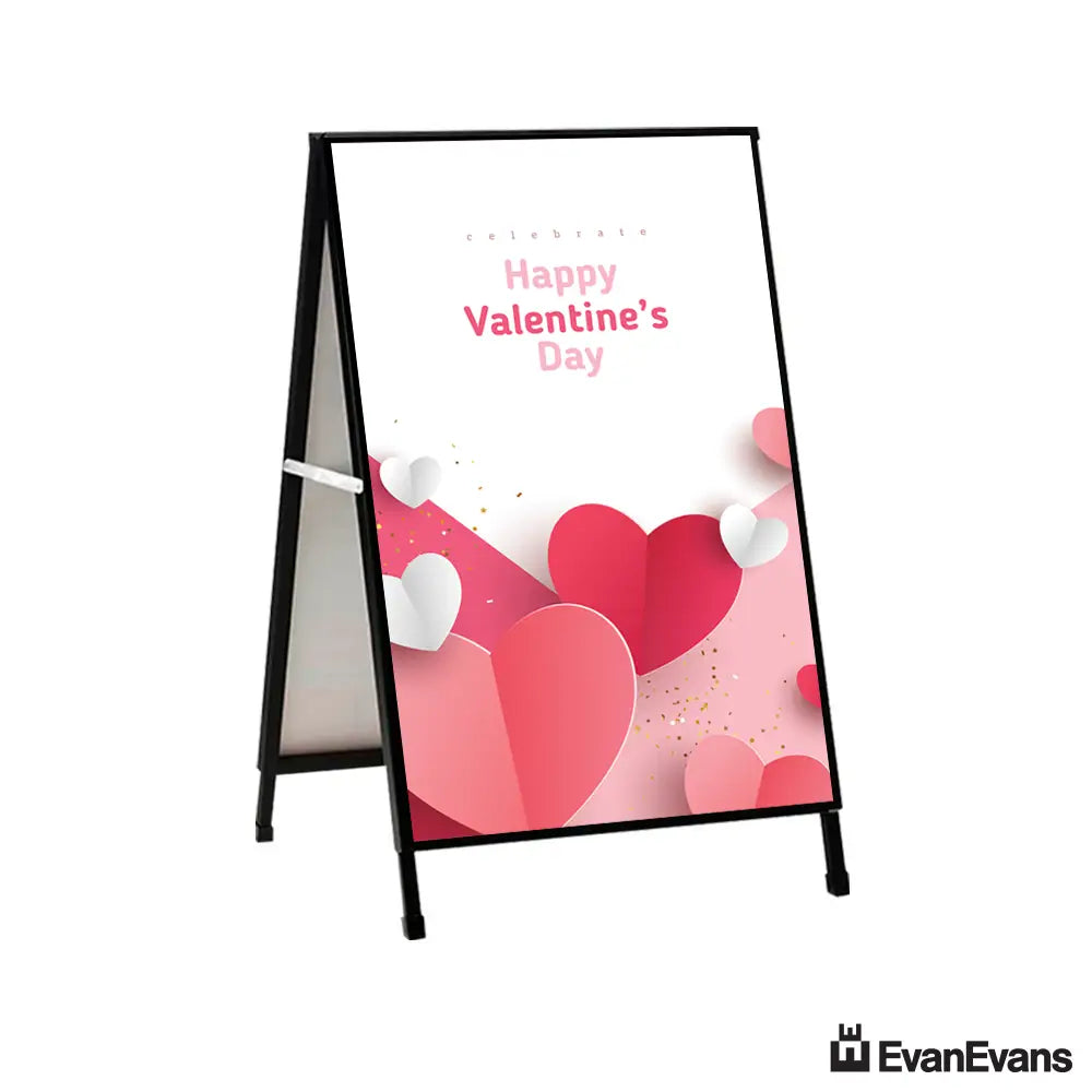 celebrate valentines day a frame sign
