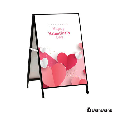 celebrate valentines day a frame sign
