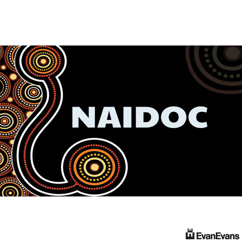 corflute black naidoc poster
