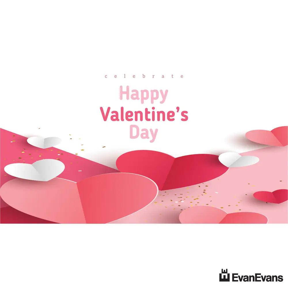 corflute celebrate valentines day poster