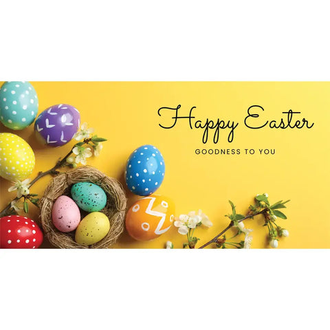 corflute happy easter poster