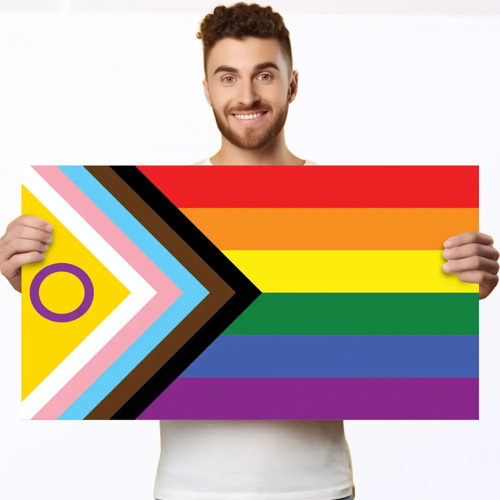 corflute intersex inclusive progress pride poster