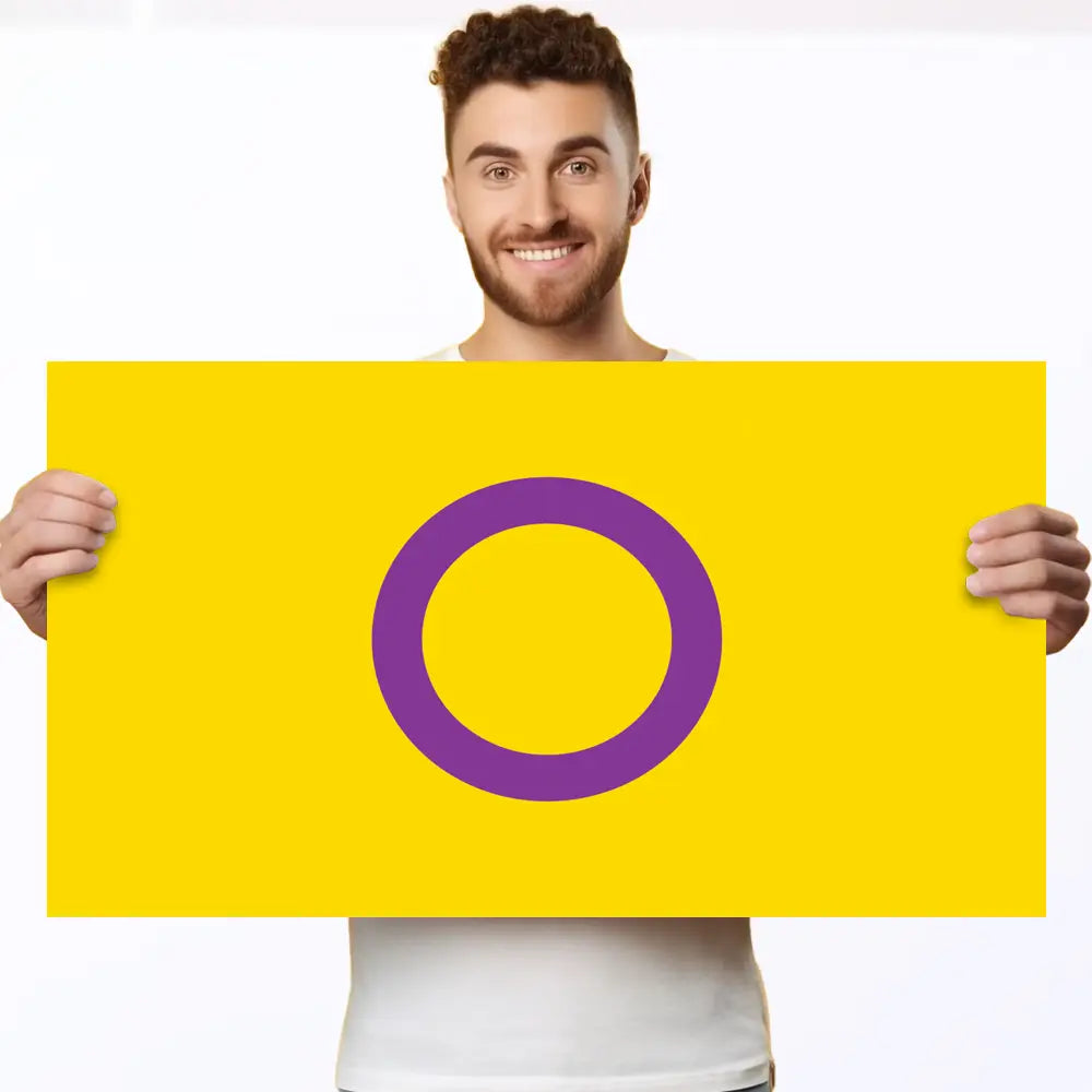 corflute intersex pride poster