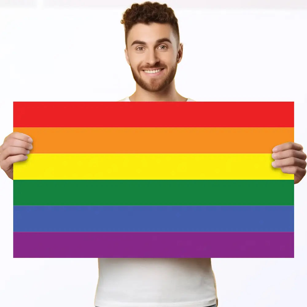 corflute lgbt rainbow poster