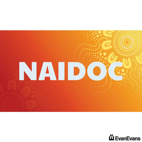 corflute orange naidoc poster