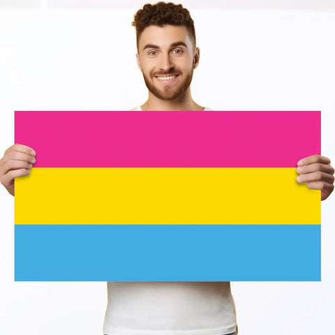 corflute pansexual pride poster