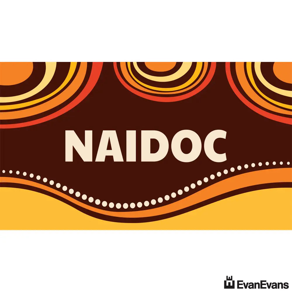 corflute red naidoc poster