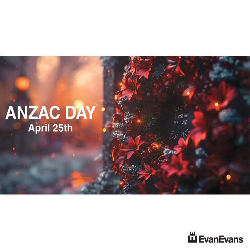 corflute remembrance wreath anzac day poster