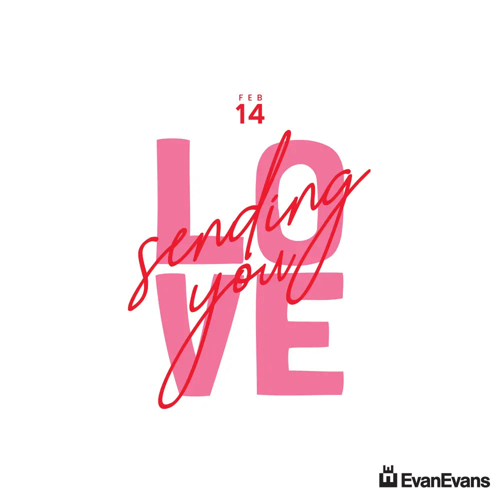 corflute sending love poster