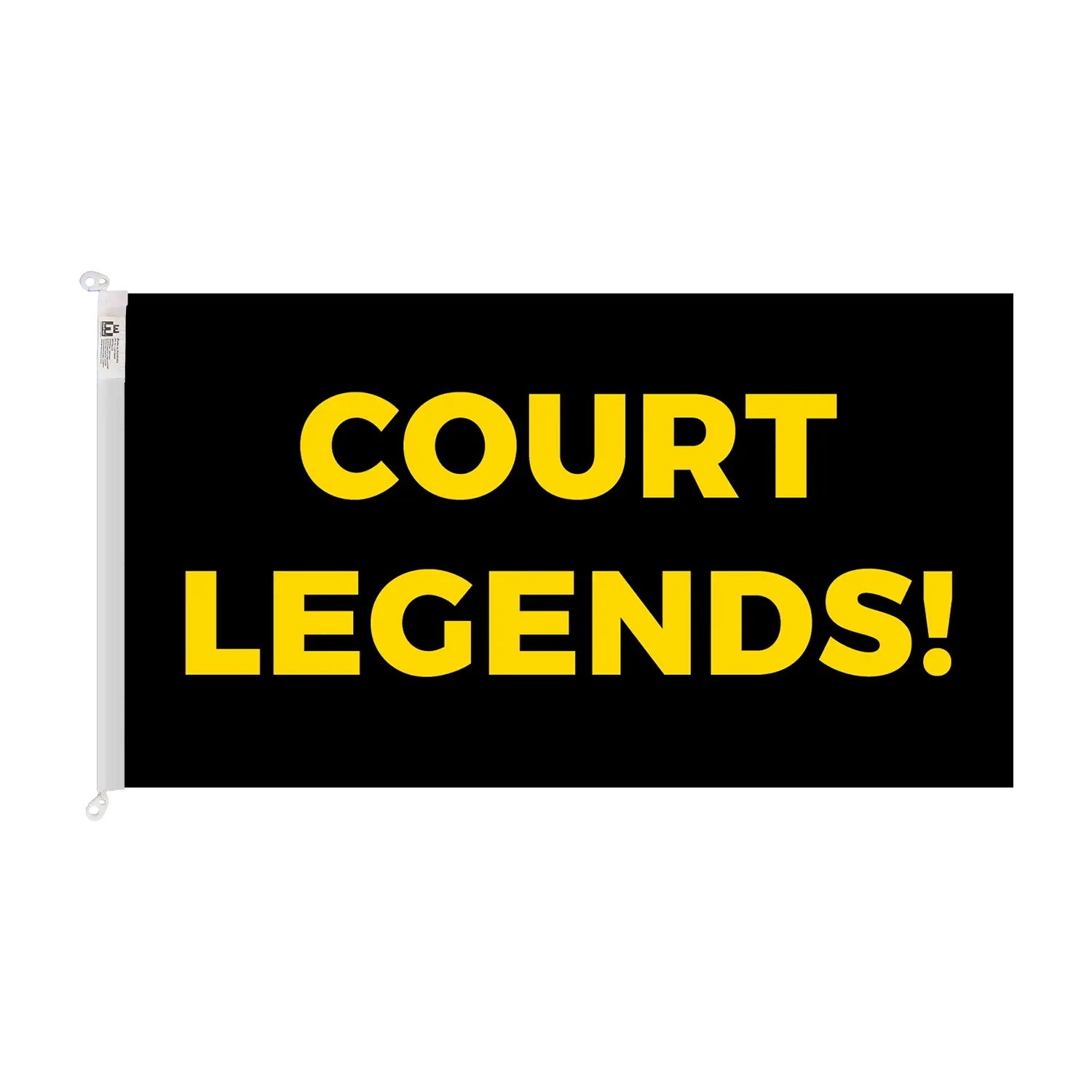court legends trilobal sporting flag