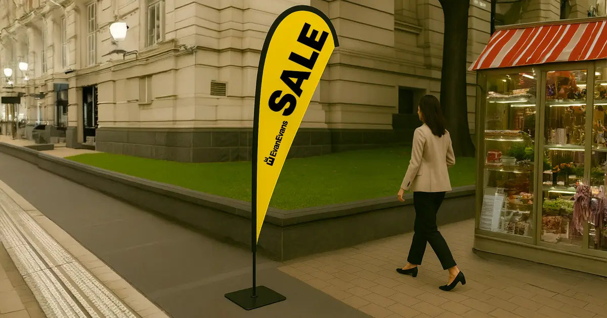 custom teardrop flag