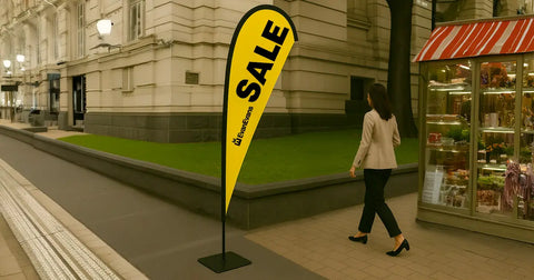 custom teardrop flag