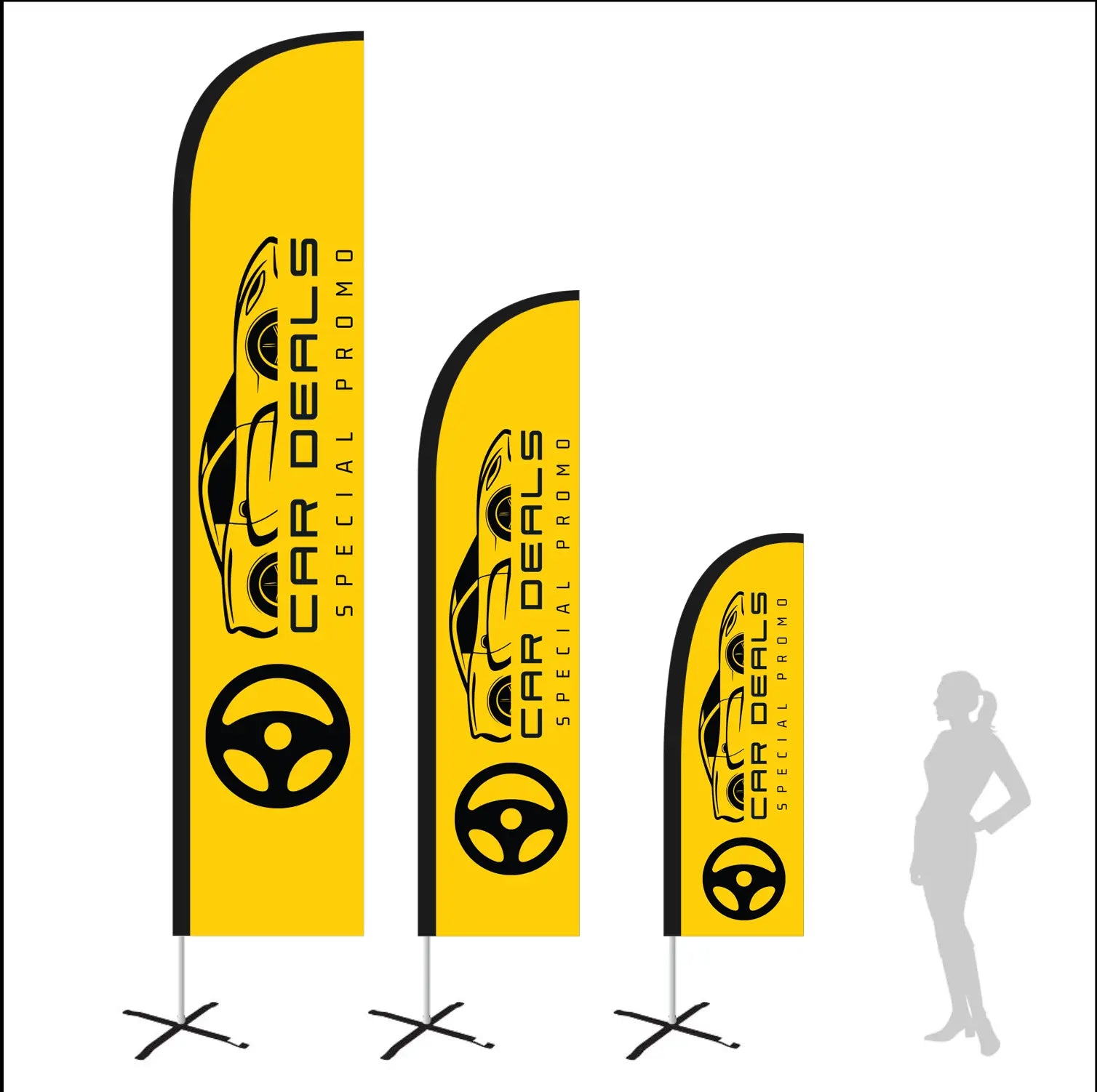 deals yellow feather flag