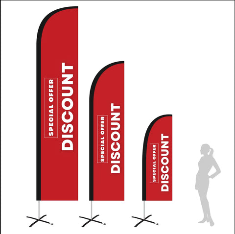 discount red feather flag product image