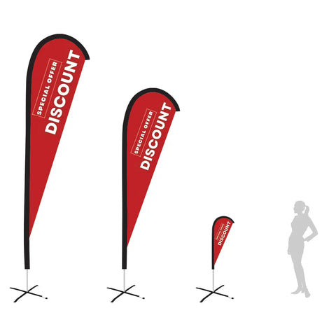 discount red teardrop flag product image