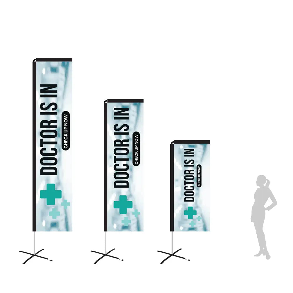 doctor white rectangle flag