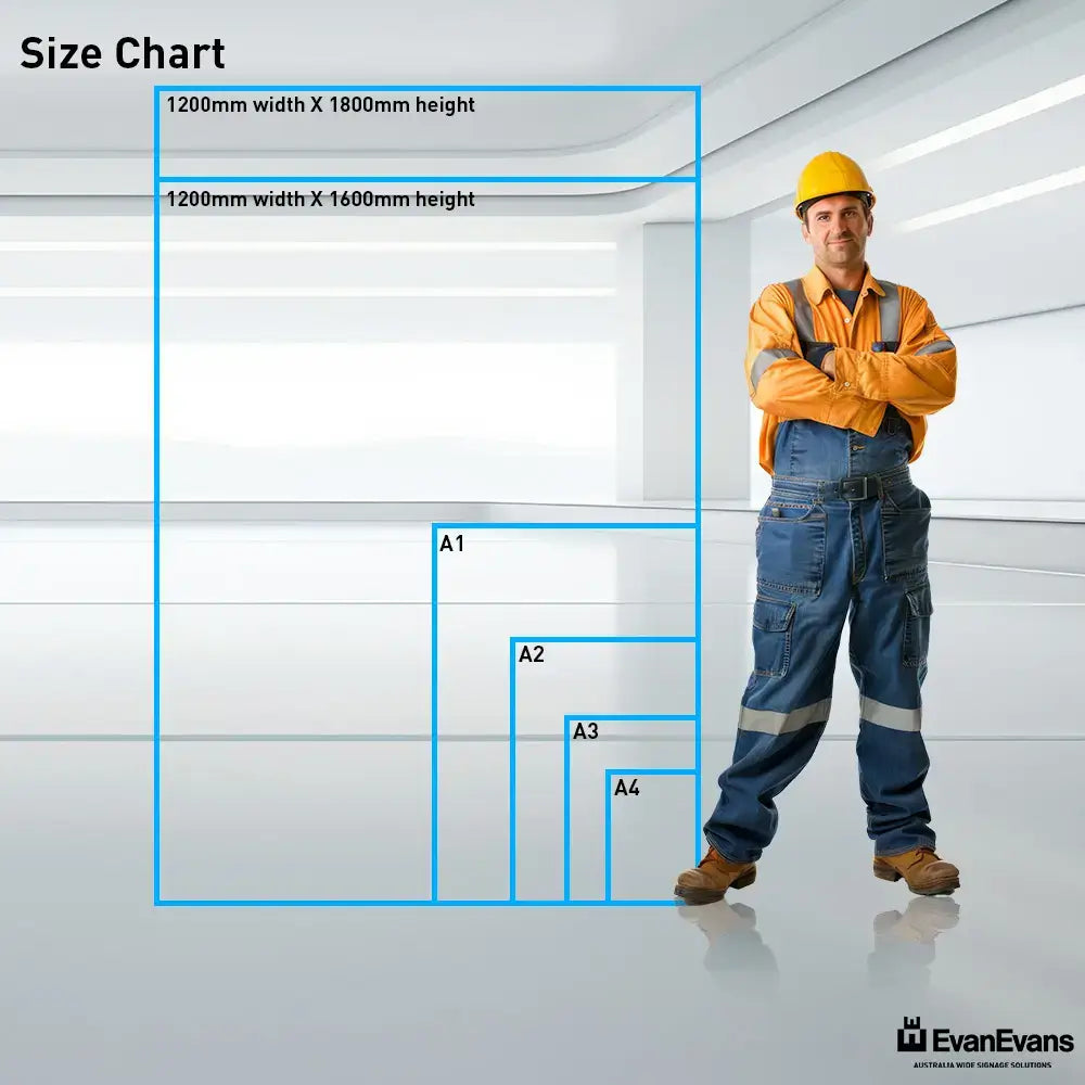 evan evans construction sign size chart portrait