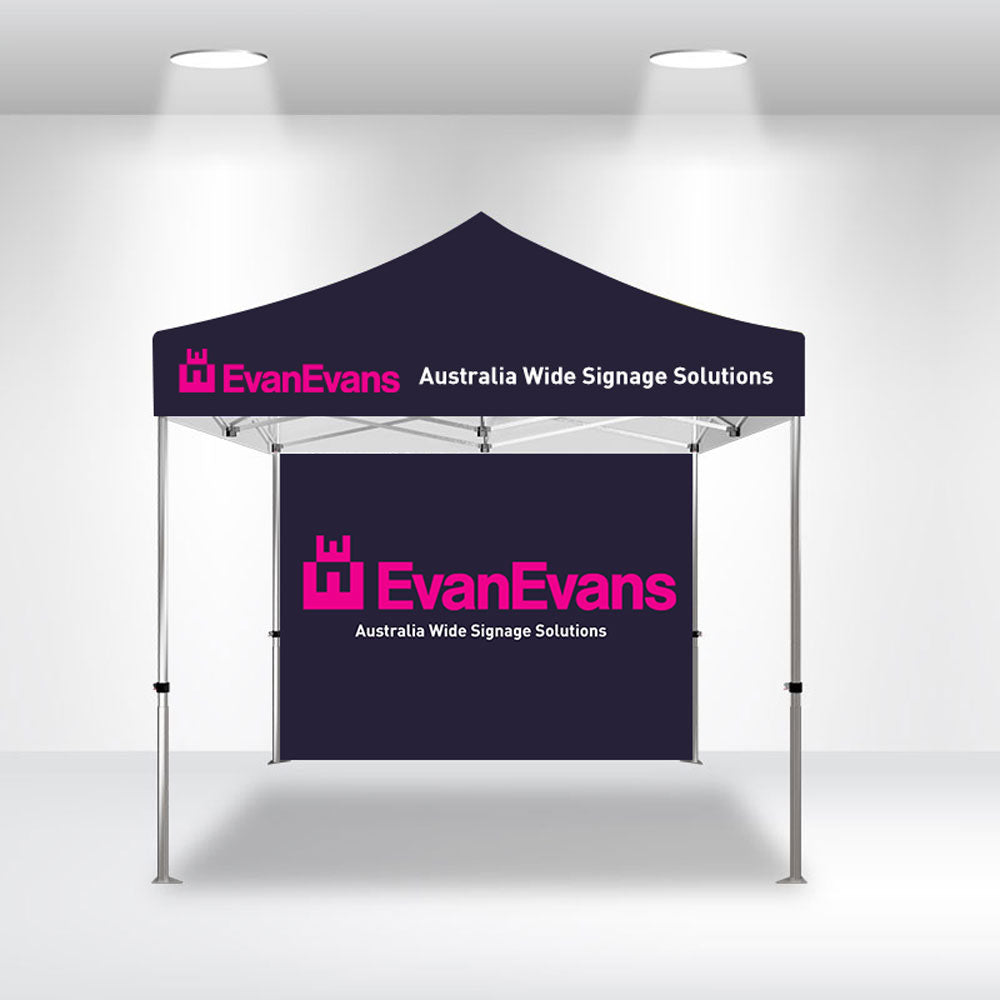 evan evans dark navy marquee base canopy withbackwall