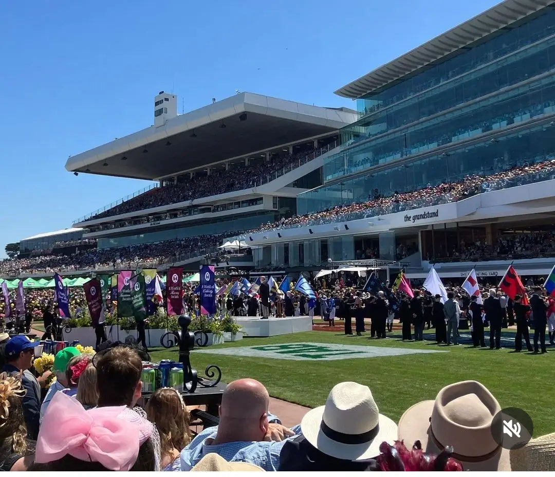 flags during ceremony