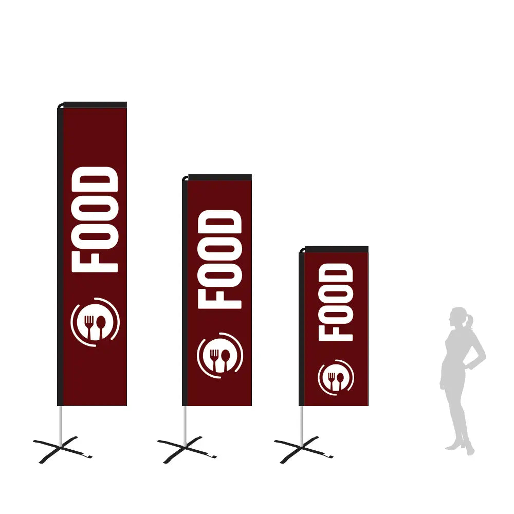 food dark red rectangle flag