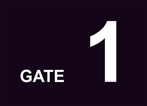 gate 1 construction sign
