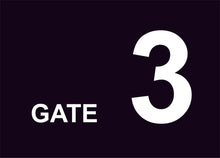 gate 3 construction sign
