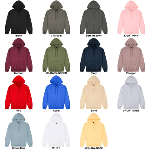 gildan hoodie colour chart