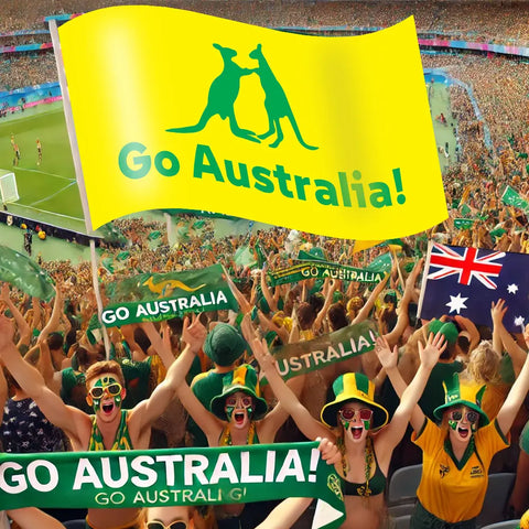 go Australia gold yellow kangaroo