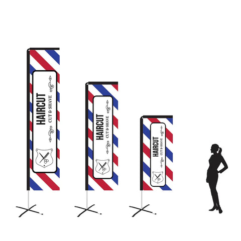 haircut blue white red rectangle flag