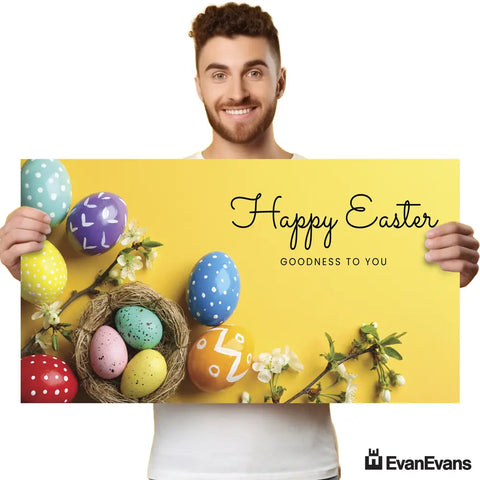 happy easter corflute poster