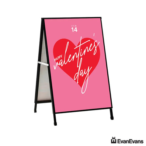 happy valentines day a frame sign