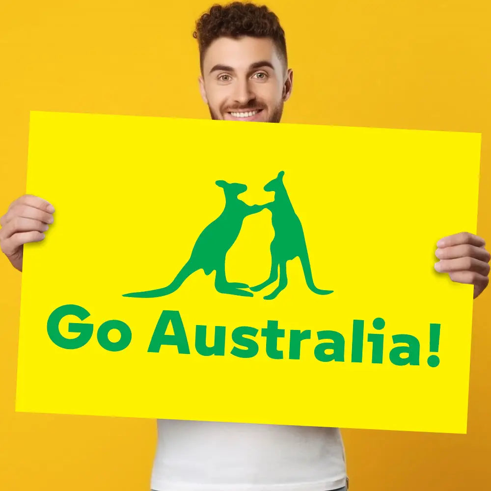 hold sign go australia corflute