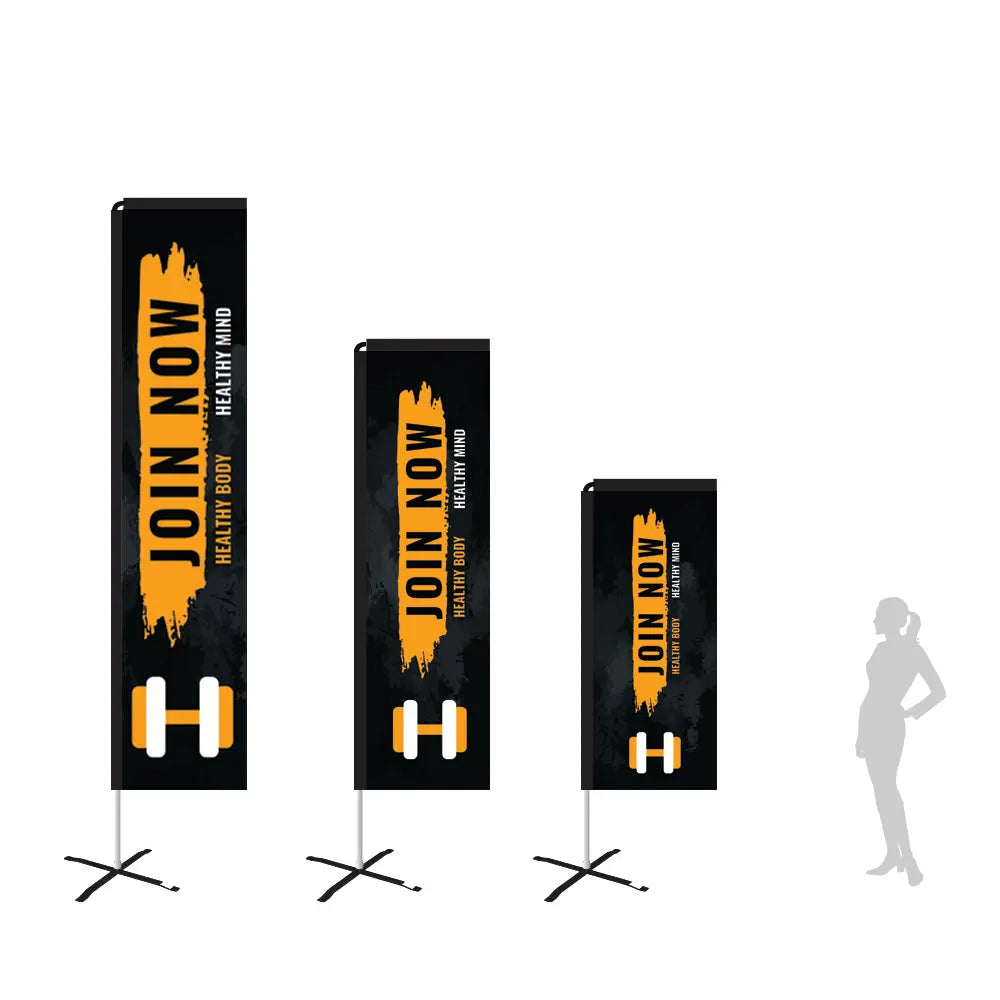 join now black rectangle flag