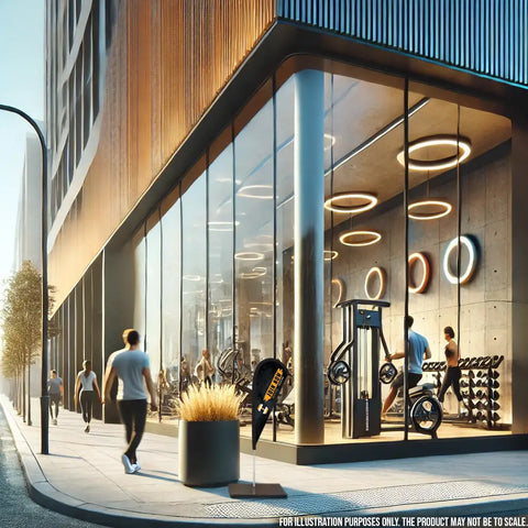 join now black teardrop flag gym