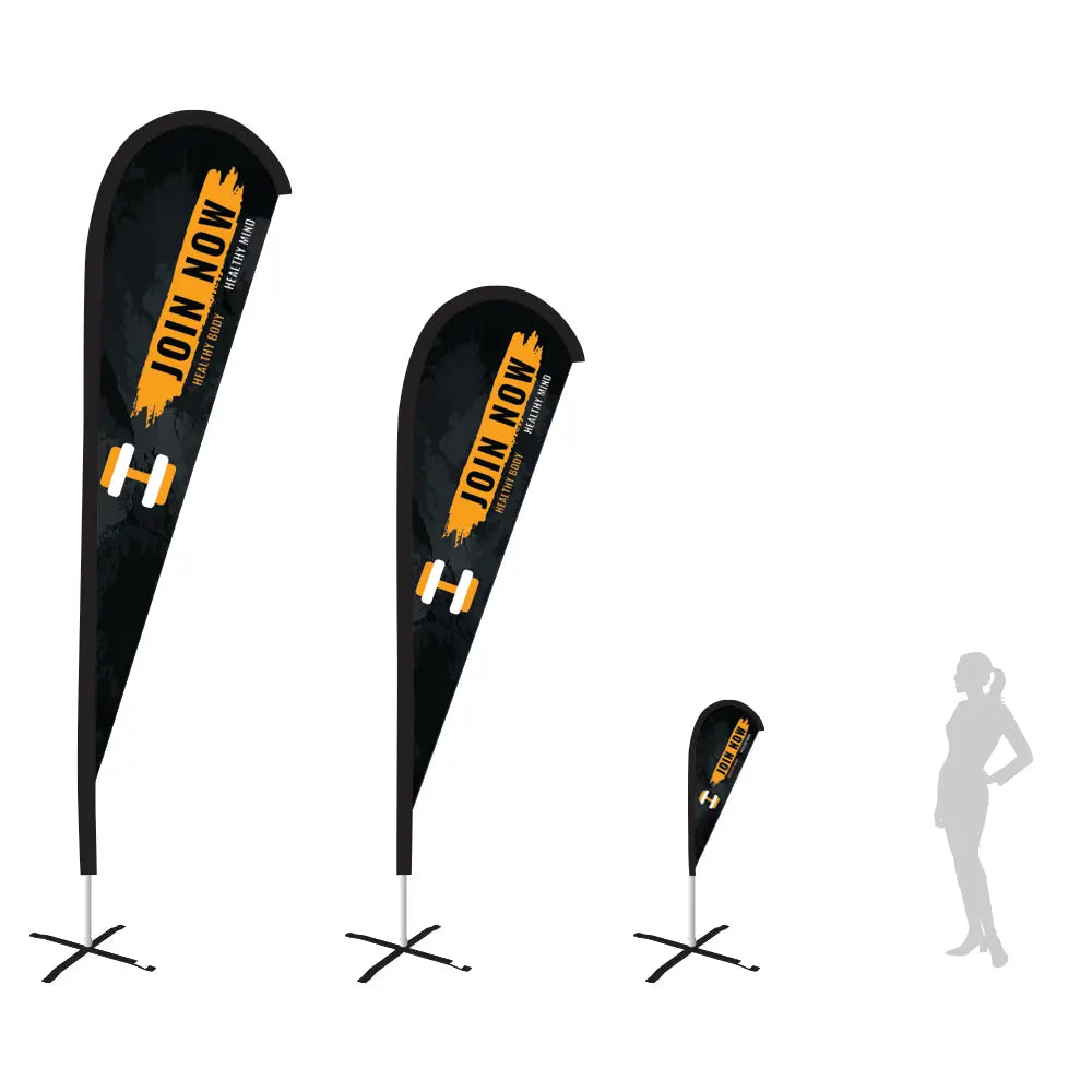 join now black teardrop flag