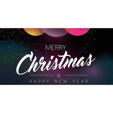 knitted polyester christmas balls landscape merry christmas flag