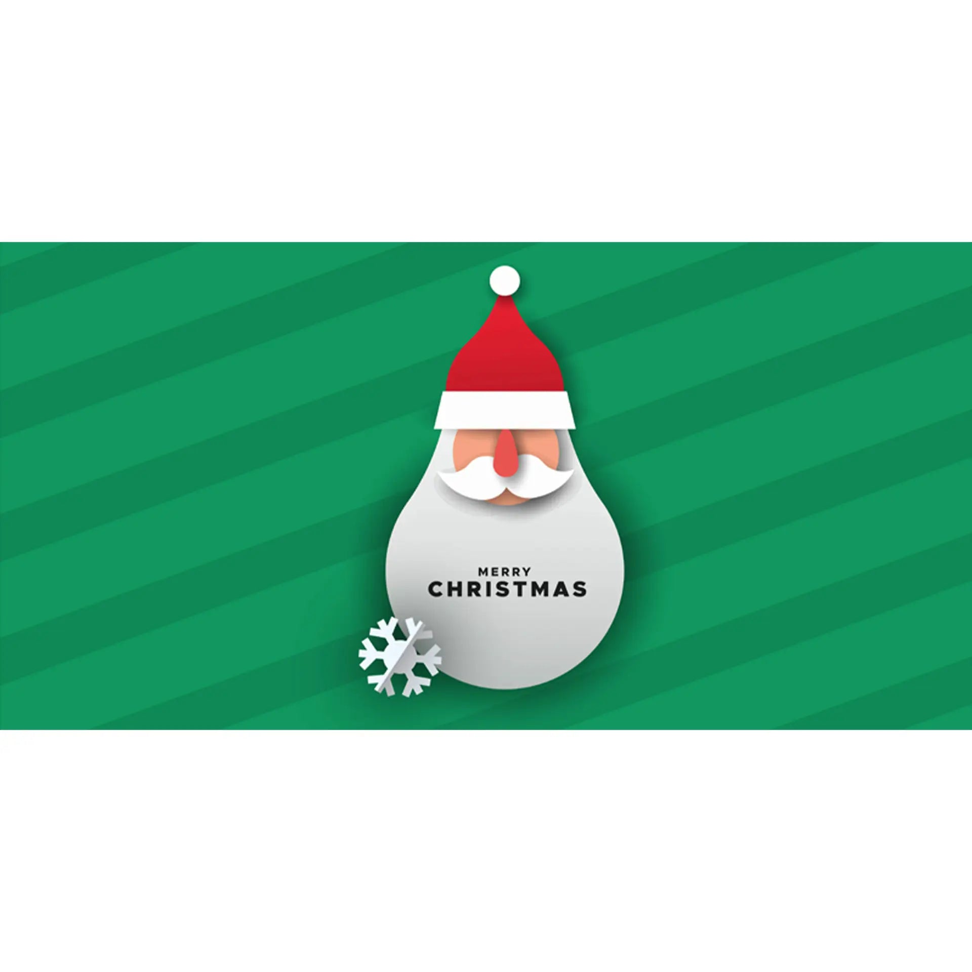 knitted polyester santa claus landscape merry christmas flag