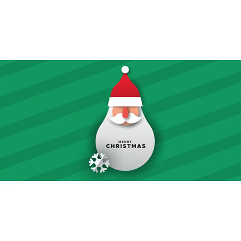 knitted polyester santa claus landscape merry christmas flag