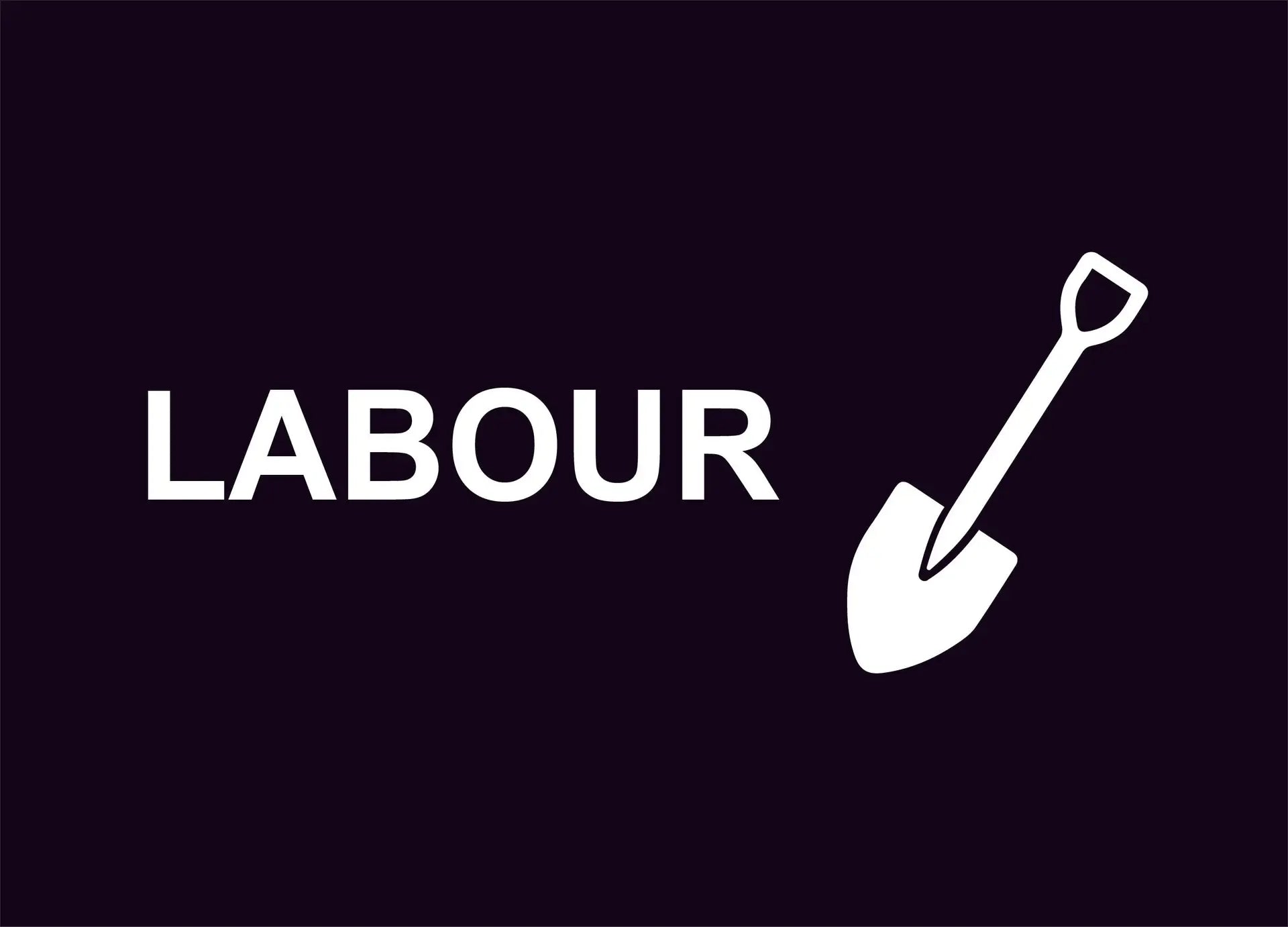 labour construction sign