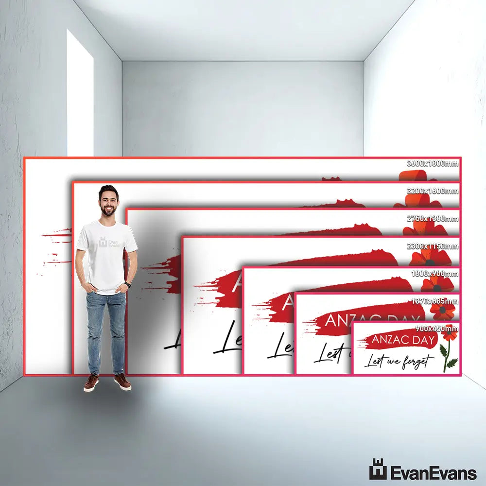 lest we forget flag modern size guide comparison