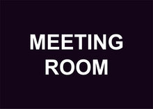 meeting room construction sign