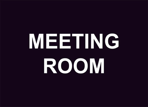 meeting room construction sign