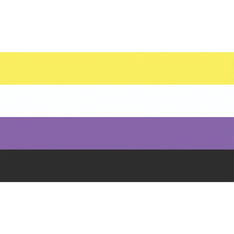 non binary pride corflute poster