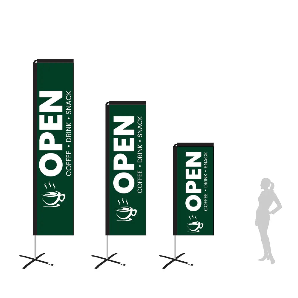 open green rectangle flag