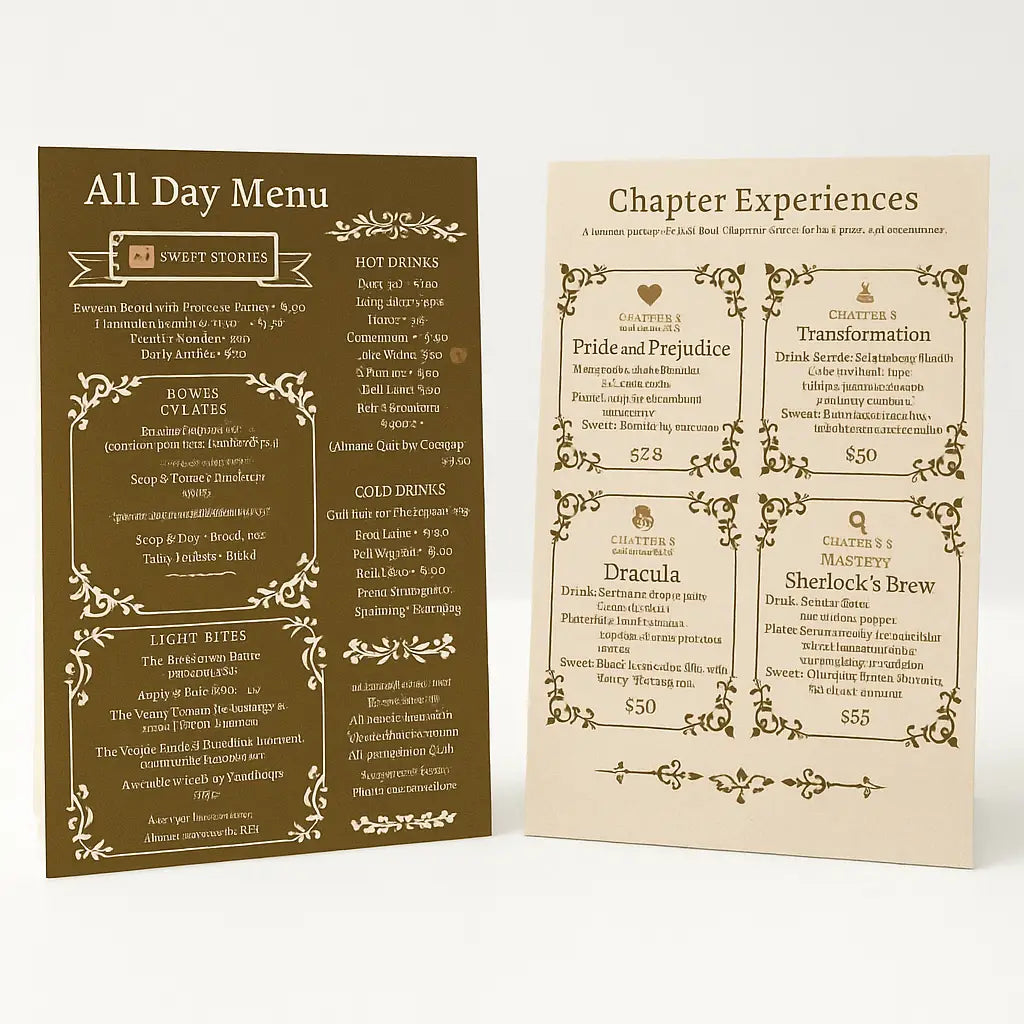 pigeon holemenu cafe