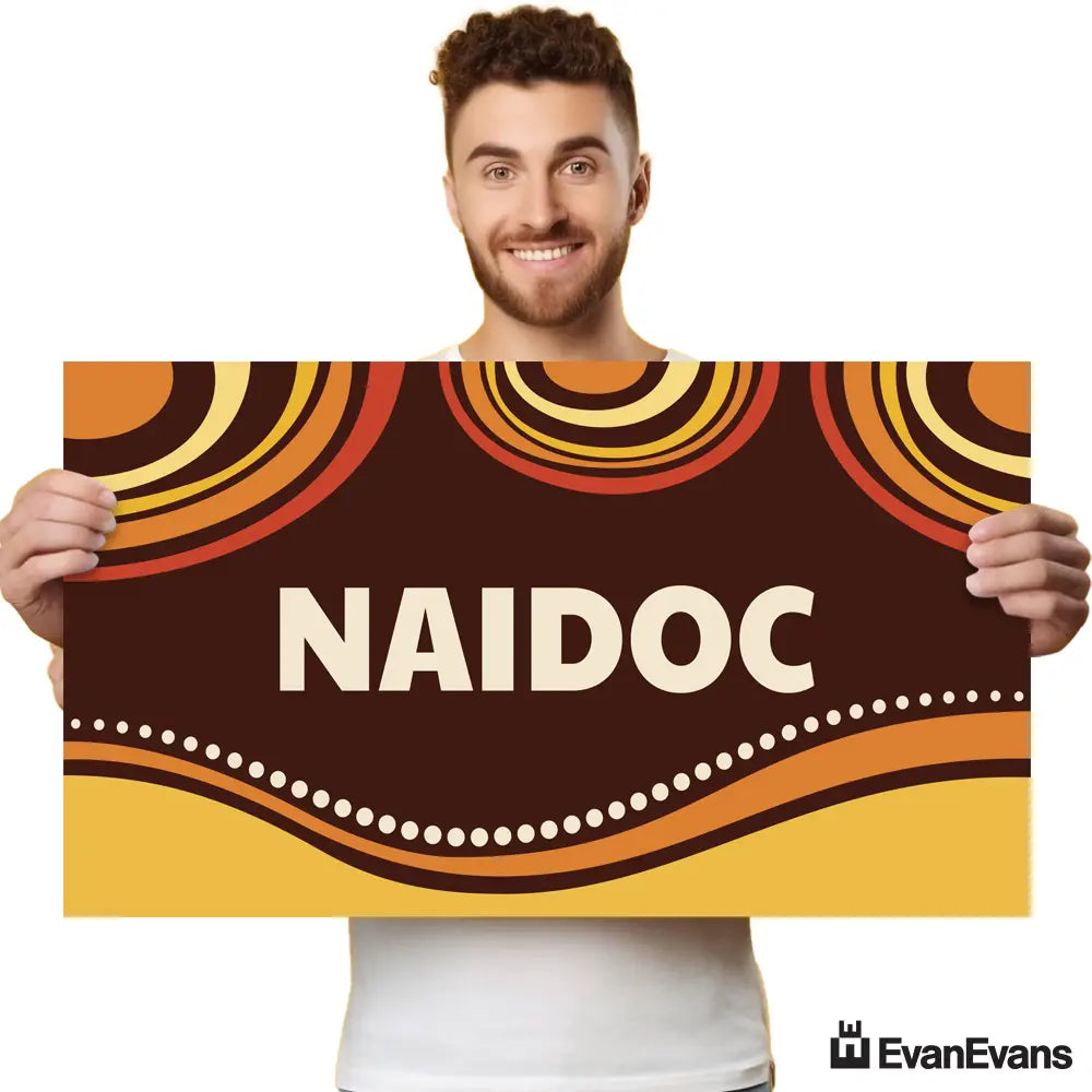 red naidoc corflute poster