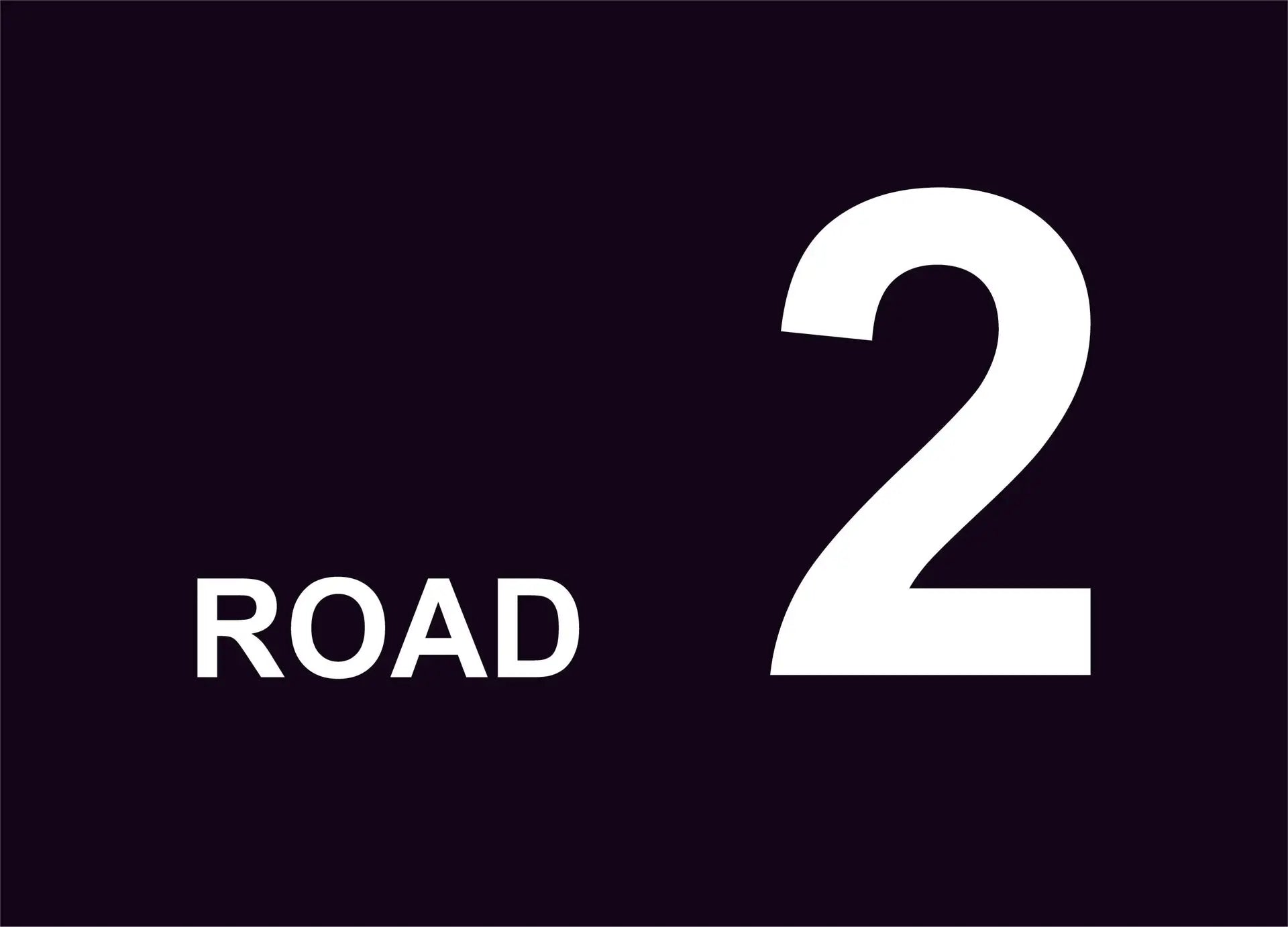 road 2 construction sign